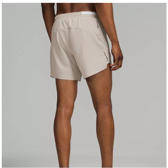 Lululemon Mens Fast and Free Lined Short 6" Size S Clay Gray Brown Color - Picture 4 of 14